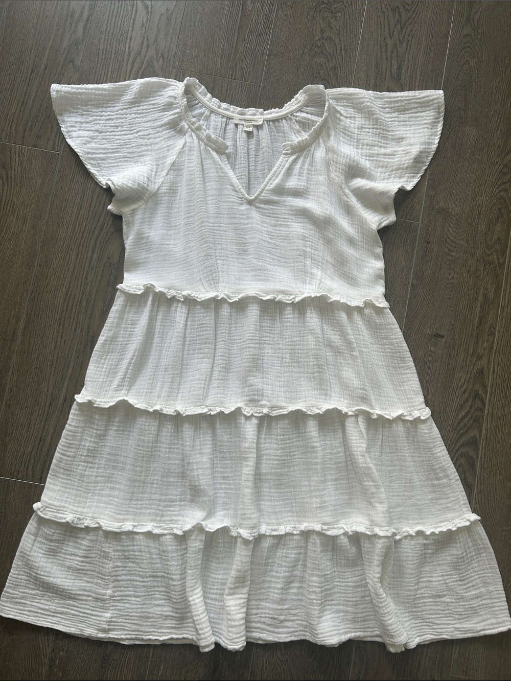 beachlunchlounge Flutter Sleeve Tiered Sundress